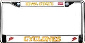 Iowa State Cyclones NCAA  Chrome License Plate Frame by Wincraft
