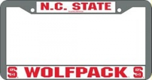 NC State Wolfpack NCAA  Chrome License Plate Frame by Wincraft