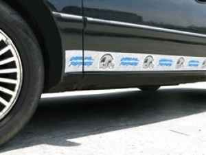 Carolina Panthers NFL Rocker Panel Trim Magnets