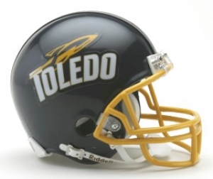 University of Toledo Rockets Replica Mini Helmet w/Z2B Mask
