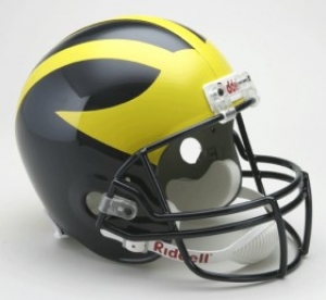 Michigan Wolverines Full Size ""Deluxe"" Replica Helmet by Riddell