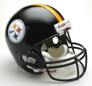 Pittsburgh Steelers Full Size ""Deluxe"" Replica NFL Helmet by Riddell