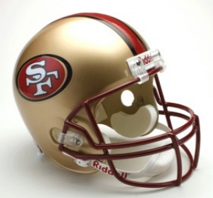 San Francisco 49ers Full Size ""Deluxe"" Replica NFL Helmet by Riddell