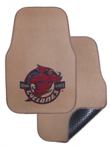 Iowa State Cyclones 2pc Beige Universal Car Floor Mats