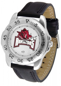 Arkansas Razorbacks Leather Strap Sport Watches