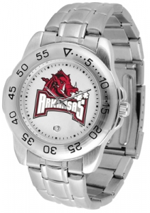 Arkansas Razorbacks Stainless Steel Band Sport Watches