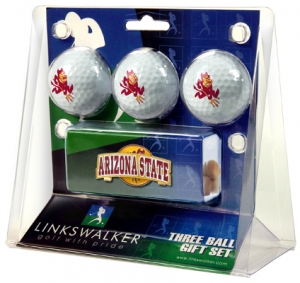Arizona State Sun Devils Slider Hat Clip 3 Golf Ball Gift Pack