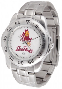 Arizona State Sun Devils Stainless Steel Band Sport Watches