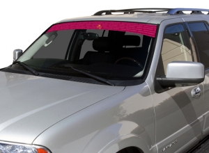 Arizona State Sun Devils NCAA Logo ""Visorz"" Front Windshield Graphic/Decal