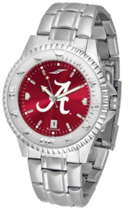 Alabama Crimson Tide Stainless Steel Band Competitor Series Watches