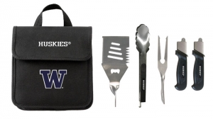 Washington Huskies NCAA Break-Apart BBQ Utensil Set w/Case