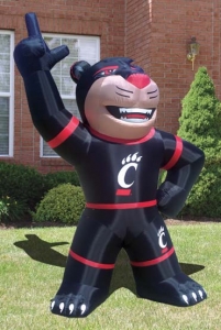 Cincinnati Bearcats "Bearcat" 8' Tall Inflatable Mascot Lawn Figure-FREE SHIPPING
