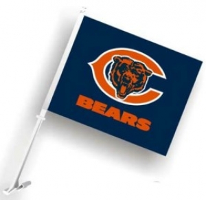 Chicago Bears NFL Car Flag
