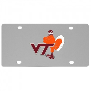 Virginia Tech Hokies NCAA Stainless Steel License Plate