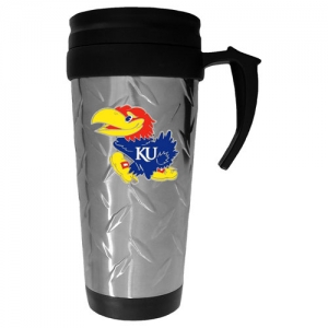 Kansas Jayhawks NCAA Diamond Plate Travel Mug