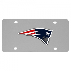 New England Patriots Stainless Steel License Plate