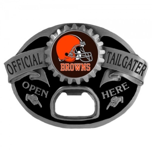 Cleveland Browns NFL Bottle Opener Tailgater Belt Buckle