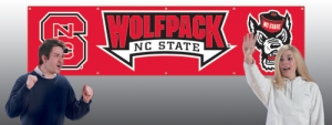 NC State Wolfpack 8' x 2' Embroidered Party Banner