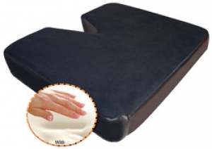 Confortaire Memory Foam Orthopedic Seat Cushion with Cutaway Tailbone Section