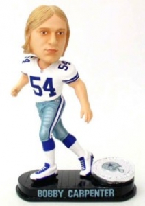 Dallas Cowboys Bobby Carpenter Forever Collectibles Black Base Edition NFL Bobblehead