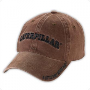 Caterpillar CAT "A Little Dirt Never Hurt" Brown Cap