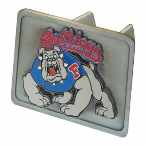 Fresno State Bulldogs NCAA Pewter Trailer Hitch Cover