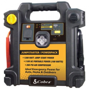 Cobra 1200 Watt Jump Start/12 Volt Power/Air Compressor System w/ USB Port