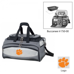 Picnic Time Clemson Tigers "Buccaneer" Embroidered Insulated Cooler & BBQ Grill Tote