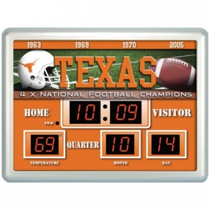 Texas Longhorns NCAA LED Game Room Scoreboard