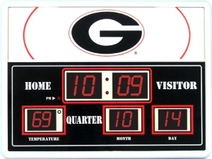 Georgia Bulldogs NCAA LED Game Room Scoreboard