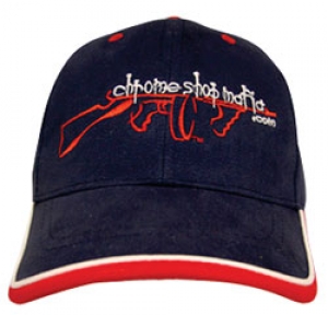 Chrome Shop Mafia Patriotic Navy Blue Design Baseball Hat with CSM Logo