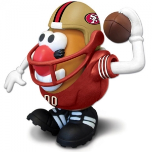San Francisco 49ers NFL ""Sports-Spuds"" Mr. Potato Head Toy