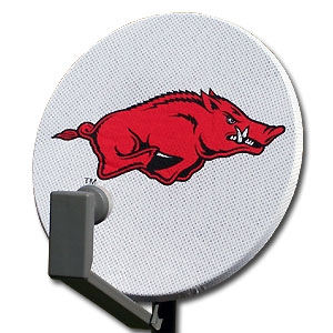Arkansas Razorbacks NCAA Satellite TV Dish Cover by Dish Rags