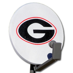 Georgia Bulldogs "G"  Logo NCAA Satellite Dish Cover by Dish Rags