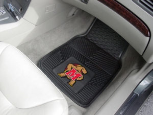 Maryland Terrapins Premium All Weather 2pc Rubber Car Floor Mats