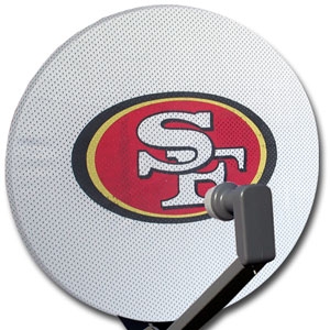 San Francisco 49ers NFL Satellite Dish Cover by Dish Rags