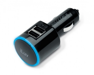 ILuv Dual USB 12-Volt/ DC Car Charger