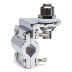 K40  60mm 3-Way Double Groove Chrome Plated CB Antenna Mirror Mount