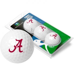 Alabama Crimson Tide NCAA Golf Ball 3-Pack