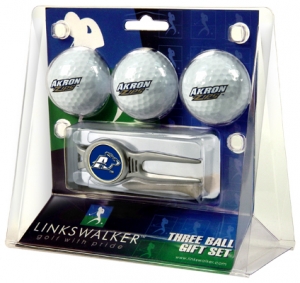 Akron Zips "Kool Tool" 3 Golf Ball Gift Pack