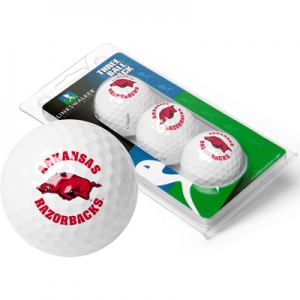 Arkansas Razorbacks NCAA Golf Ball 3-Pack