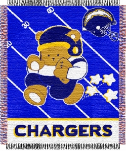 San Diego Chargers 36" x 48" Triple Woven Baby Throw Blanket