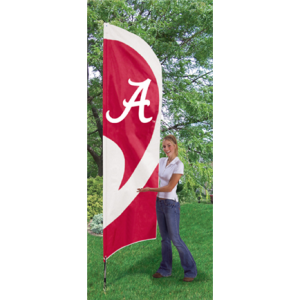 Alabama Crimson Tide NCAA Applique & Embroidered 102" x 30" Tall Team Flag