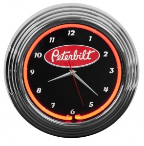 Peterbilt Motors Neon Wall Clock