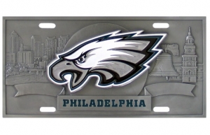 Philadelphia Eagles NFL 3D Pewter License Plate