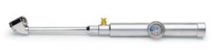 RoadPro Angled Dual Foot Tire Gauge with Magnified Display & Bleeder Valve