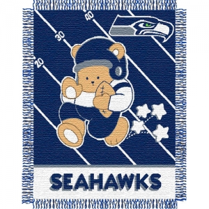 Seattle Seahawks 36" x 48" Triple Woven Baby Throw Blanket