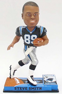 Carolina Panthers Steve Smith Forever Collectibles On Field NFL BobbleHead