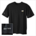 Caterpillar CAT Mens Black Silk Touch T-Shirt