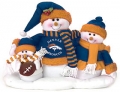 Denver Broncos NFL Table Top Football Snowman Family